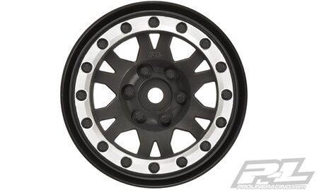 Impulse 1.9&quot; Black/Silver Wheel Crawlers F/R