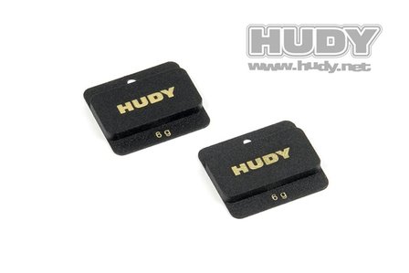 HUDY LIPO CHASSIS BALANCING WEIGHTS 6g - LOW CG (2)