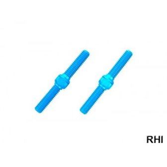 54248,M3x23 Alu Turnbuckle Shaft (2) blue anodized