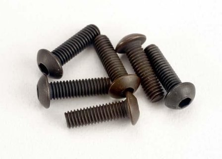 TRX2577 Screws, 3x10mm button-head machine (hex drive) (6)