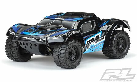 Proline Pre-Cut Monster Fusion Tough-Color (Black) Body for PRO-Fusion SC 4x4, Slash 2wd &amp; Slash 4x4 with 2.8&quot; MT Tires - 3498-18