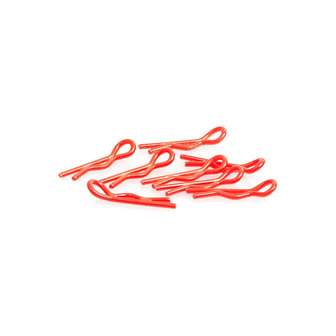 SMALL BODY CLIP 1/10 - FLUORESCENT RED (8)