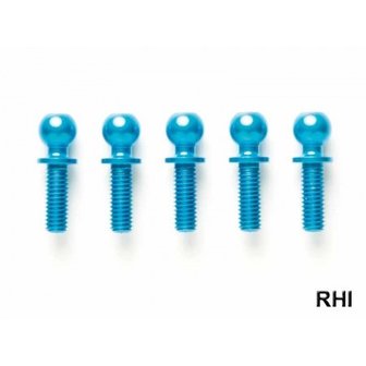 TAMIYA-53907 5x8mm Alu Ball Conector (5) blauw geanodiseerd