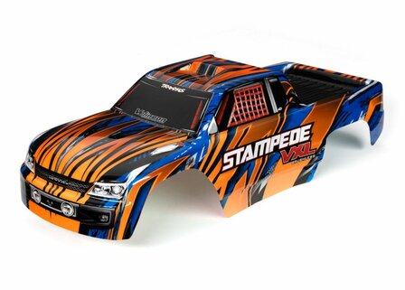 Traxxas Body, Stampede Vxl, Orange &amp; Blue (painted, Decals Applied) - 3620T