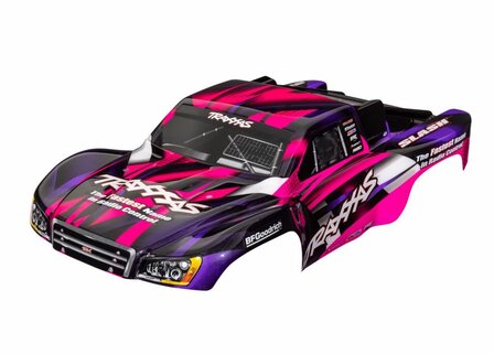 Traxxas Body, Slash 2wd (also Fits Slash Vxl &amp; Slash 4x4), Pink &amp; Purple (painted, Decals Applied) - 5851P