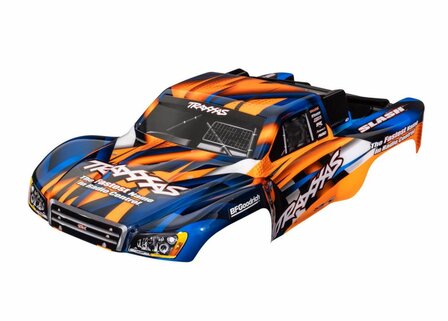 Traxxas Body, Slash 2wd (also Fits Slash Vxl &amp; Slash 4x4), Orange &amp; Blue (painted, Decals Applied) - 5851T