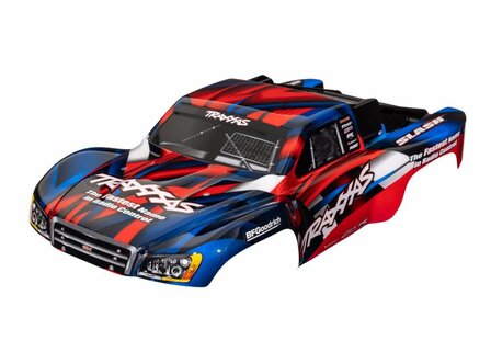 Traxxas Body, Slash 2wd (also Fits Slash Vxl &amp; Slash 4x4), Red &amp; Blue (painted, Decals Applied) - 5851R