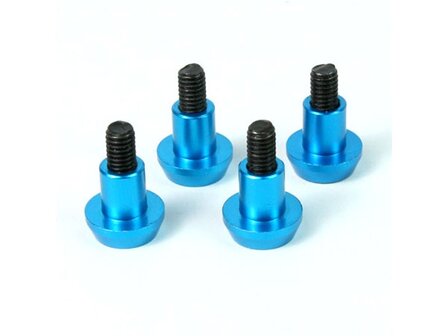 Yeah Racing Steel &amp; Aluminum King Pin Set (4pcs) For Tamiya M05 &amp; M06