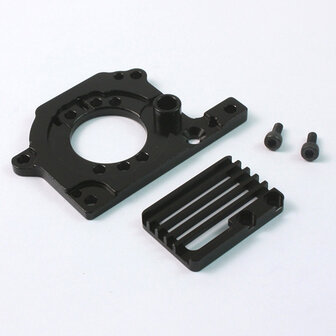 Yeah Racing Aluminum Motor Mount with Heat Sink Full Set (BK)