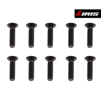 Iris M3x12mm Flat Head Screws (10pcs)