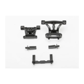 TRAXXAS BODY MOUNTS, FRONT &amp; REAR/ BODY MOUNT POSTS, FRONT &amp; REAR, TRX7015