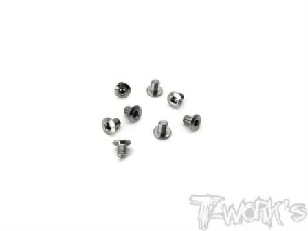 T-Work&acute;s M3 x 4mm Hex Socket Head Low Profile Half Thread Screws(8)