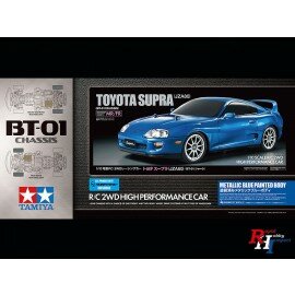 Tamiya Toyota Supra (JZA80) (Metallic Blue Painted Body) (BT-01)