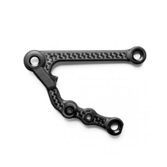 X4 CFF FRONT LOWER ARM - INNER SHOCK POSITION - GRAPHITE - LEFT