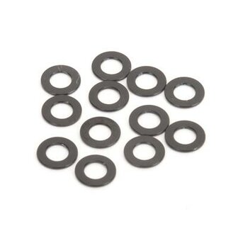 M3 Black Alloy Washers 0.5mm (pk12) Item No. U4862 SCHUMACHER