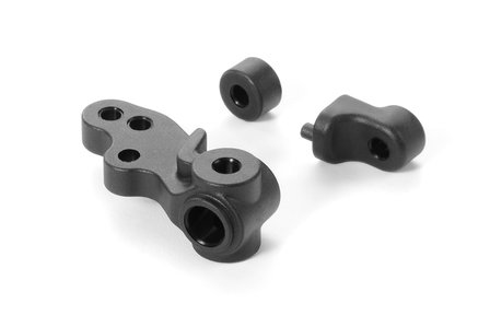 XRAY X1 COMPOSITE STEERING BLOCK - 3-HOLE &amp; BACKSTOPS - 372213