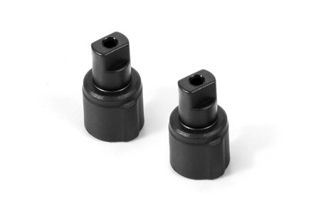 XRAY T2&#039;008 Composite Solid Axle Driveshaft Adapters (2) - 305135