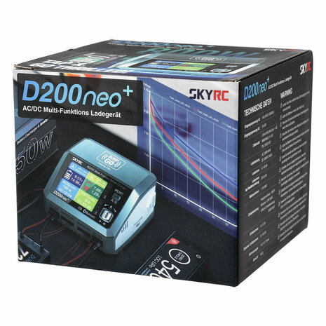 SkyRC D200 Neo+ LiPo 1-6s 20A 200W AC Charger