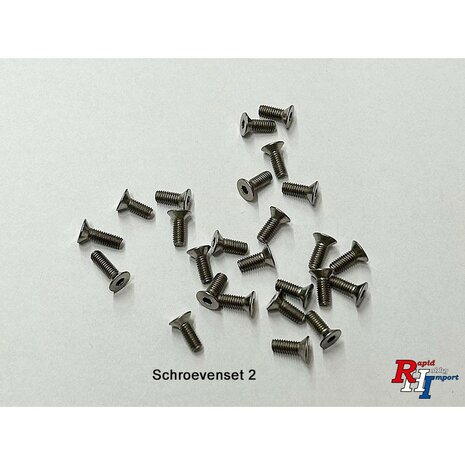 Titanium schroevenset passend voor de TamiyaM07