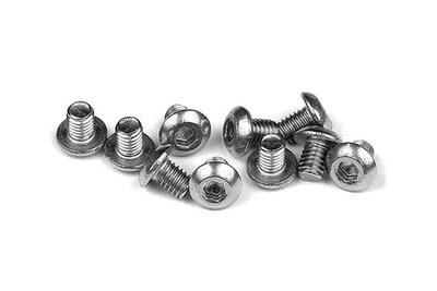 Xray Hex Screw Sh M3x4 Stainless (10), X902304 - 902304