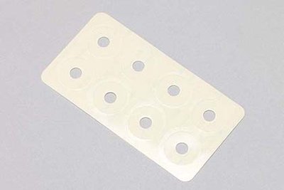 Yokomo Thin Body Mount Patch 6mm for Reinforcing Body Mount Holes (8pcs)