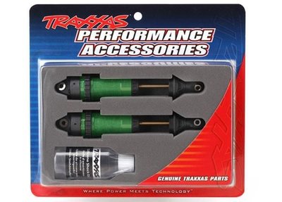 TRX7462GShocks, GTR xx-long green-anodized, PTFEcoated bodies with TiN shafts (fully ass-