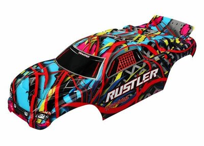 Traxxas Body, Rustler, Hawaiian Graphics (painted, Decals Applied), #trx3749 - 3749