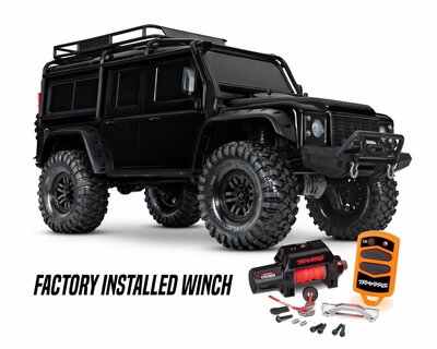 Traxxas Land Rover Defender Crawler With Winch Black - 82056-84BLK