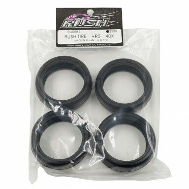 RUSH VR2 40X TIRE 4 PCS FOR 1/10 RC TOURING CAR