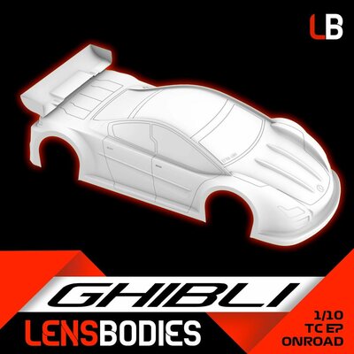 Lens Bodies Ghibli 1:10 Onroad Clear Body - Light Weight