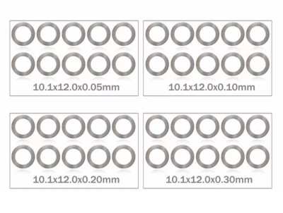 MR33 Shim Washer Set 10,1 x 12,0 mm 0,05 / 0,1 / 0,2 / 0,3mm (10ea)