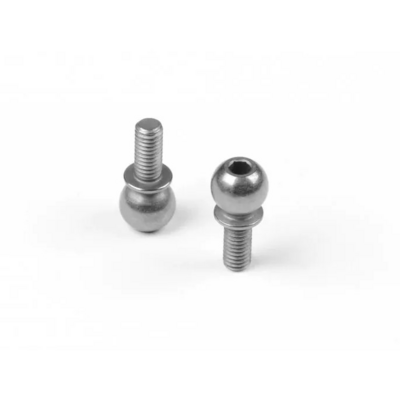 X4 PIVOT BALL 6.0MM WITH M3x6.5MM THREAD - HUDY SPRING STEEL (2)