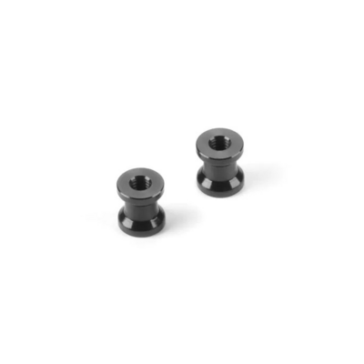 Xray Alu Mount 6.0mm With M2.5 Thread - Black (2) - 376380