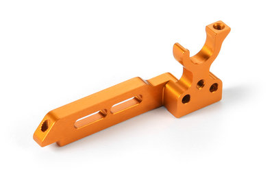 XRAY T4'18 ALU MOTOR MOUNT - ORANGE - 303002-O