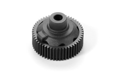 XRAY COMPOSITE GEAR DIFFERENTIAL CASE WITH PULLEY 53T - GRAPHITE - 324953-G