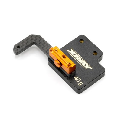 XRAY ALU FULLY ADJ. BATTERY HOLDER + WEIGHT FOR SHORTY BATTERIES - 306195