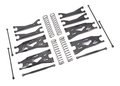 Traxxas Suspension Kit, X-maxx Widemaxx, Black (includes Front & Rear Suspension Arms, Front Toe Links, Driveshafts, Shock Springs) - 7895